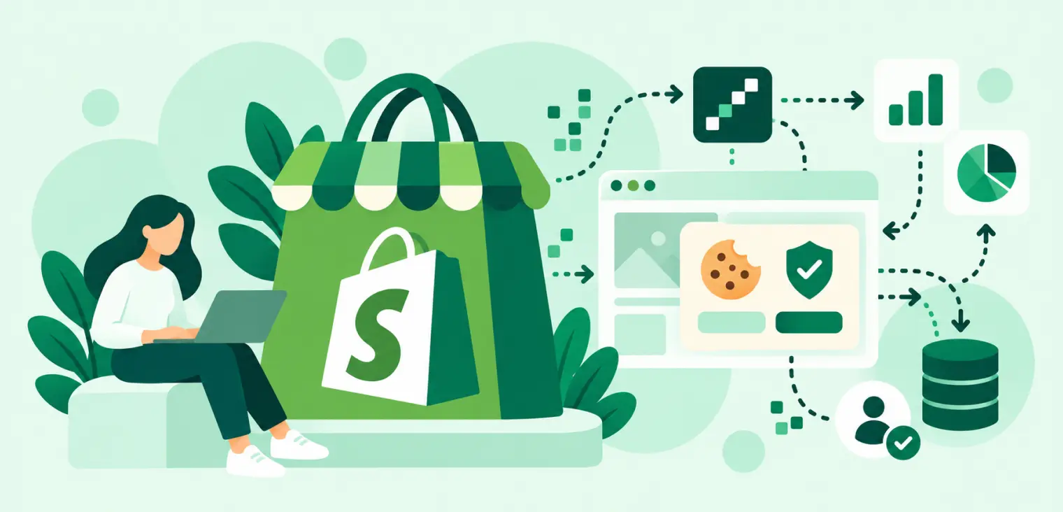 Customer events da Shopify, pixels e consentimento de cookies